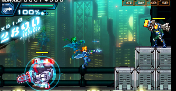 switch《苍穹雷霆1+2 Azure Striker GUNVOLT STRIKER PACK》合集中文NSP下载+1.0.7补丁_1