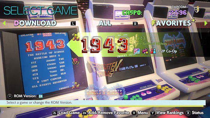 switch《卡普空街机馆 Capcom Arcade Stadium》中文NSP下载+v1.0.9+33DLC_1
