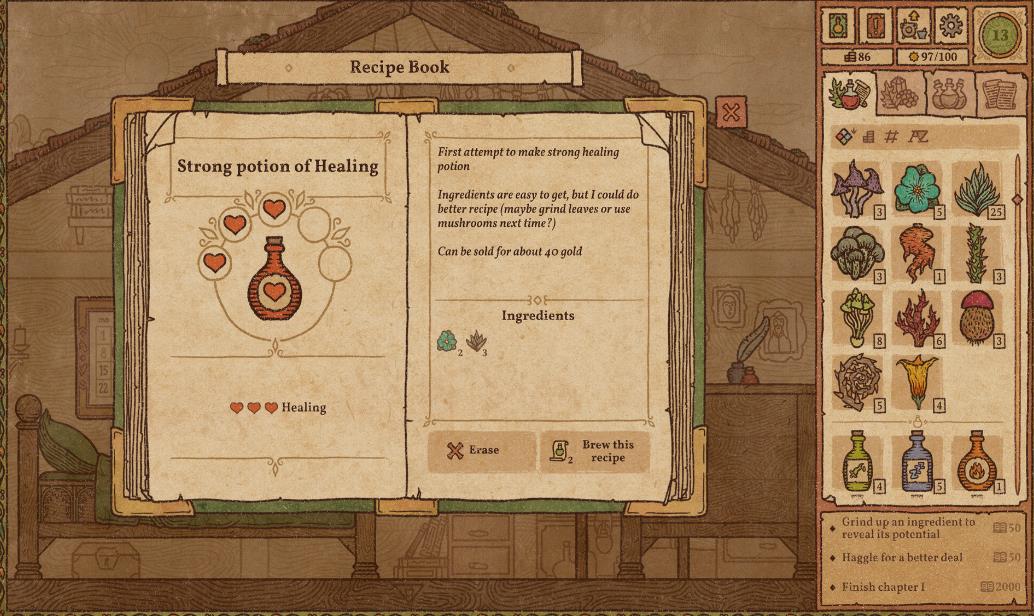 switch《药剂工艺：炼金术士模拟器 Potion Craft Alchemist Simulator》中文版金手指下载_1