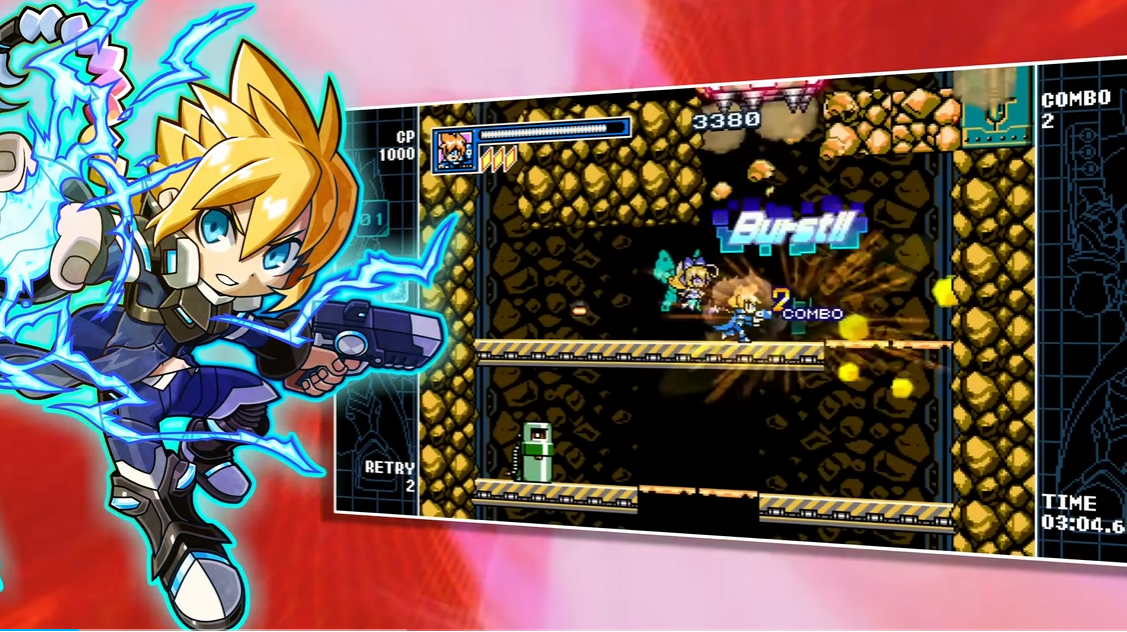 switch游戏《神力刚巴尔特爆裂 MIGHTY GUNVOLT BURST》 美版+1.4.3补丁+7DLC_2