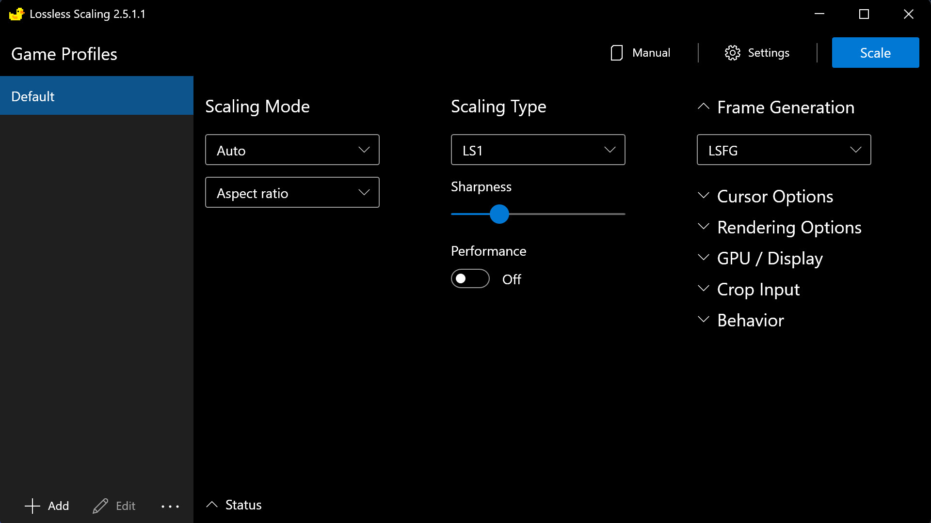 【工具】PC游戏无损缩放工具下载-小黄鸭补帧/Lossless Scaling_0