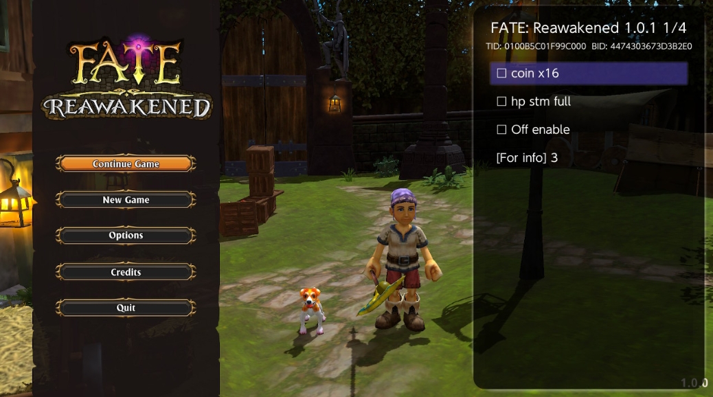 switch暗黑史诗 重制版 FATE Reawakened 金手指+1.0.1_0