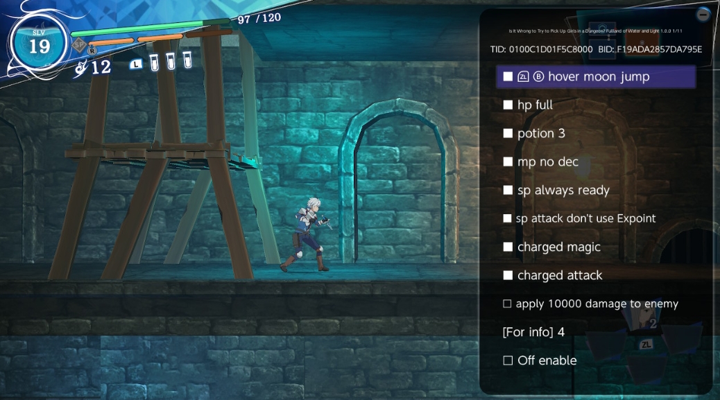 switch 在地下城寻求邂逅是否搞错了什么水与光的富兰德 1.0.0 金手指_0