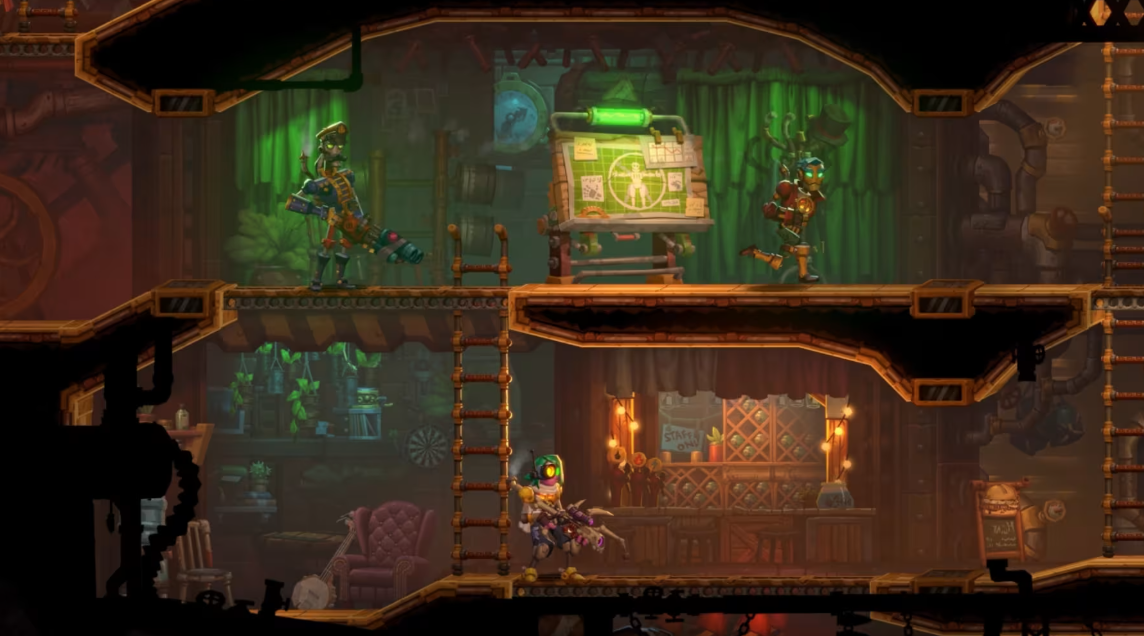 switch游戏《蒸汽世界 劫掠2 SteamWorld Heist 2》中文版nsz下载+1.5补丁_3