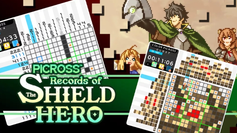 switch游戏《绘图方块 盾之勇者的轨迹 PICROSS Records》美版中文+1.0.2补丁_0