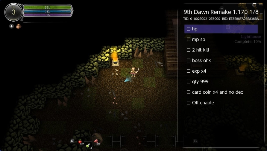 switch第九黎明 重制版 9th Dawn Remake 1.170 金手指_0