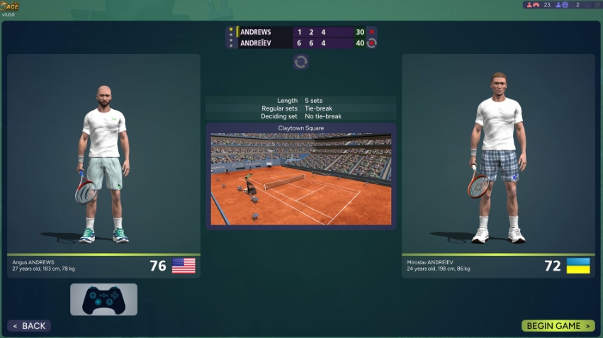 PC游戏《全王牌网球模拟器 Full Ace Tennis Simulator》中文v3.3.1_0