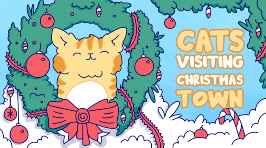 switch游戏《猫造访圣诞小镇 Cats Visiting Christmas Town》美版中文NSZ下载_1