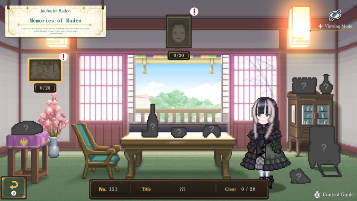 switch游戏《绘图方块 儒乌风亭螺钿为你导览！像素美术馆 Picross：Juufuutei Raden’s Guide for Pixel Museum》中文版下载+v1.0.2_3