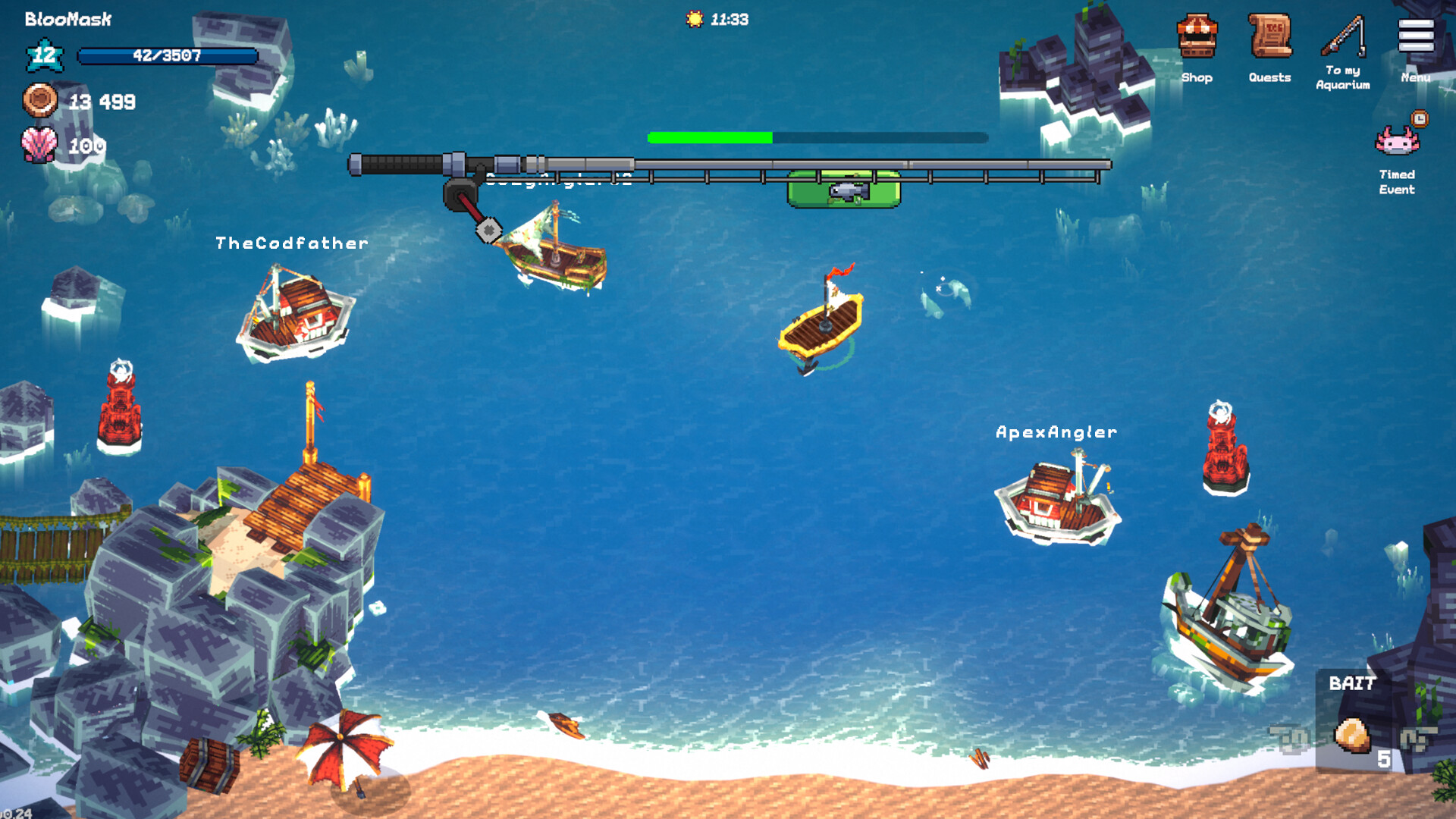 PC游戏《全球鱼友俱乐部：放置好时光/Tiny Aquarium: Social Fishkeeping》中文v1.8.1下载_0