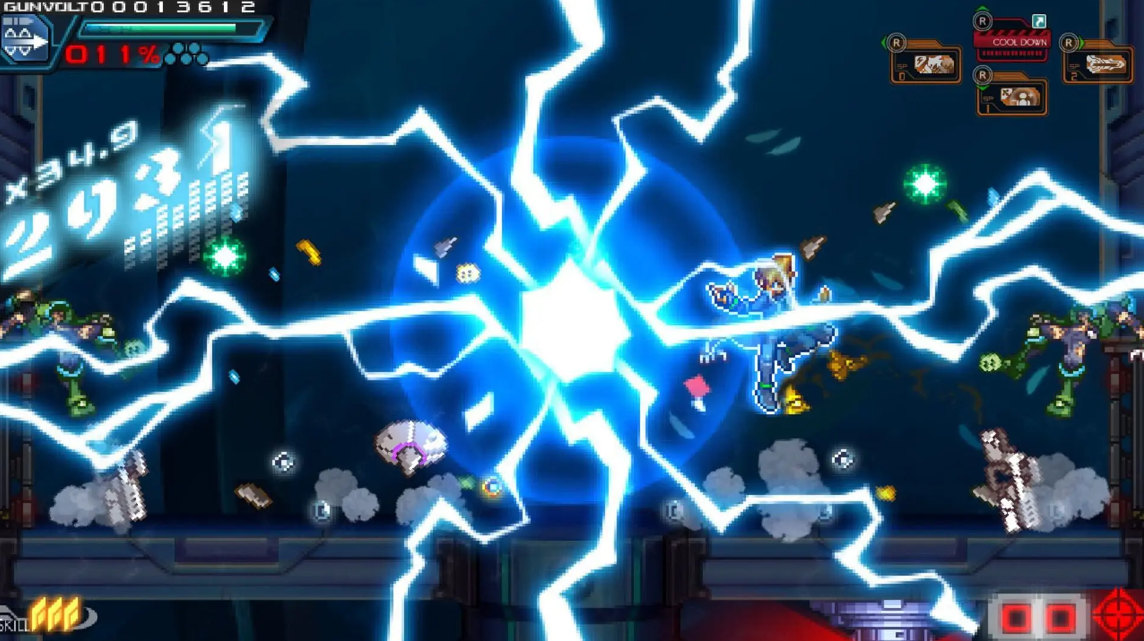 switch游戏《苍蓝雷霆 GUNVOLT 三棱合极版 Azure Striker》美版中文+1.0.1补丁NSZ下载_1