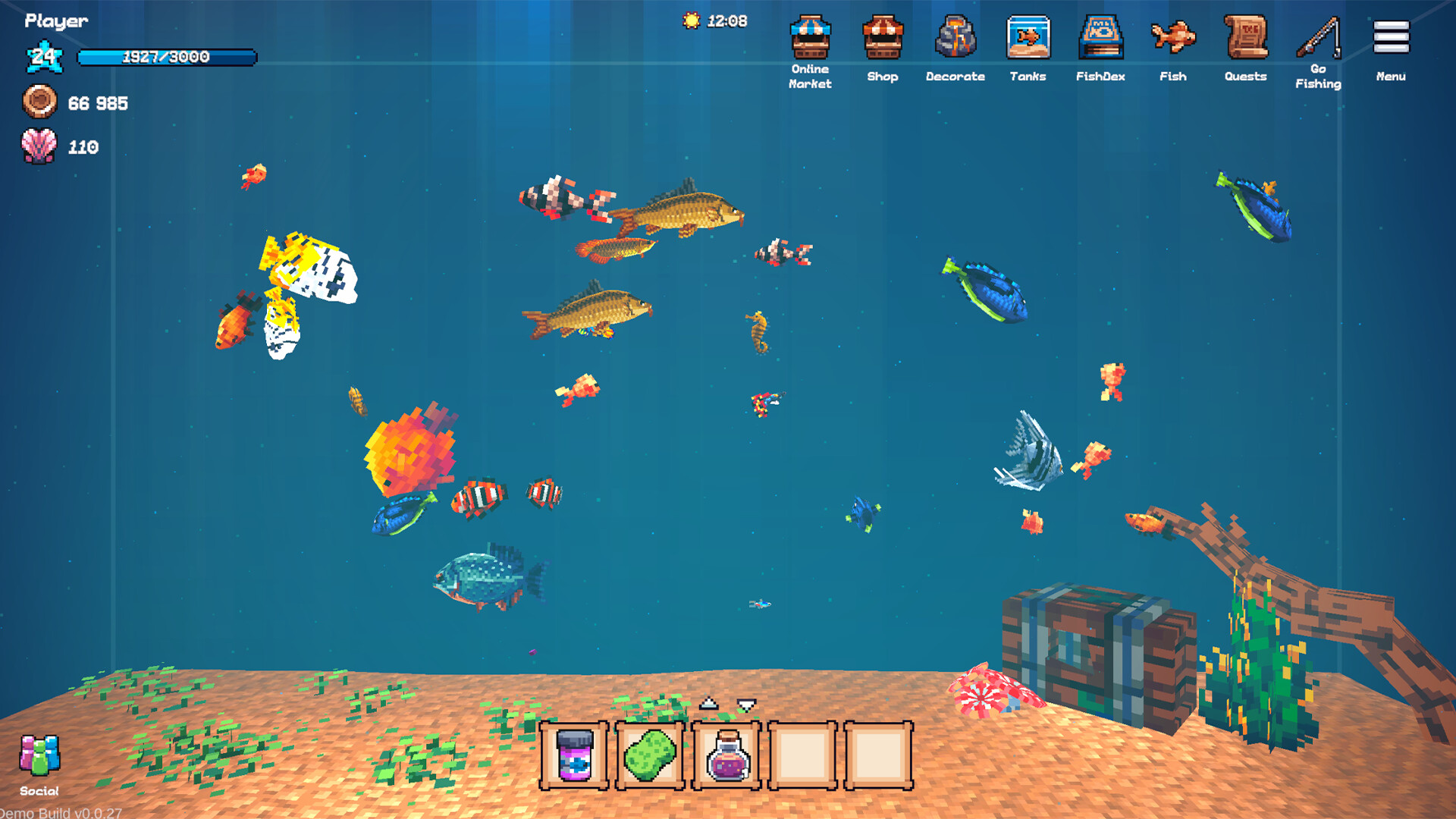 《全球鱼友俱乐部：放置好时光/Tiny Aquarium: Social Fishkeeping》PC中文版下载-含Build.19587294_1