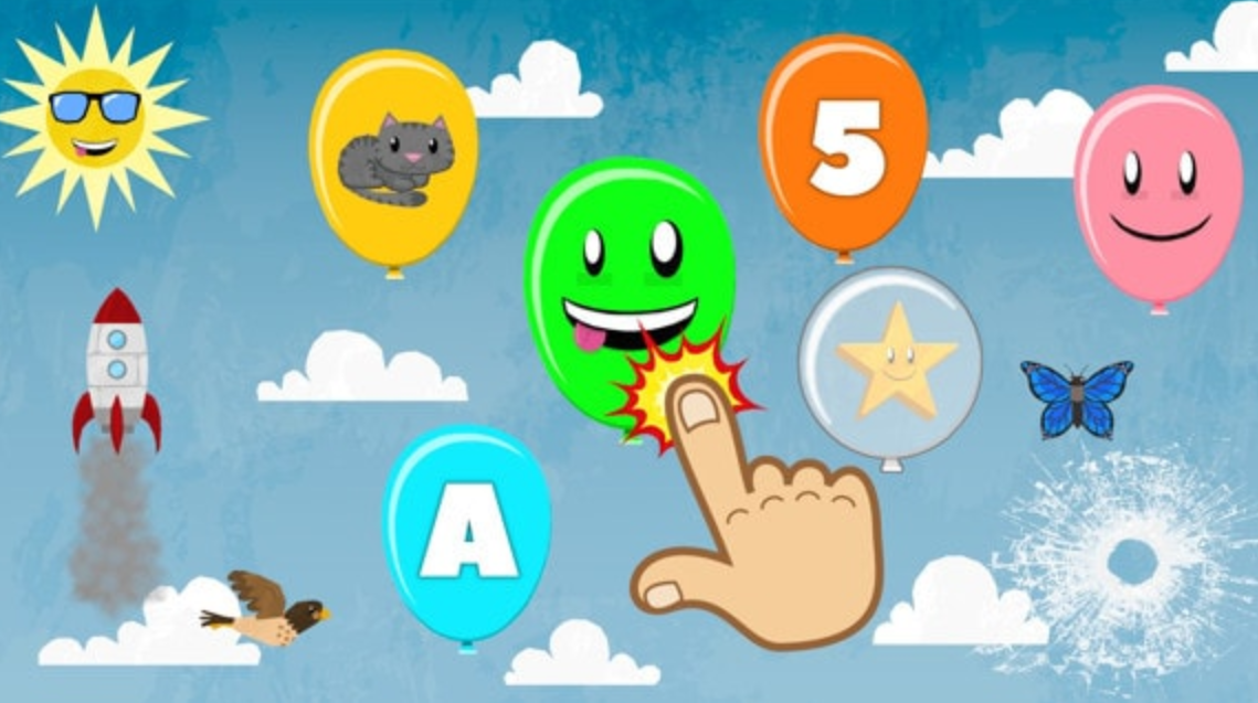 《弹出气球：儿童的学习游戏 Balloon Pop – Learning Letters, Numbers, Colors, Game for Kids》Switch英文版NSP下载_0