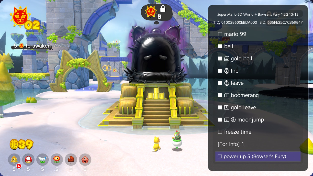 《超级马里奥3D世界+狂怒世界 Super Mario 3D》Switch金手指下载 – 含1.22_0