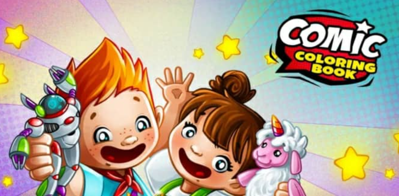 《彩色漫画书 Comic Coloring Book》Switch英文版NSZ下载_0