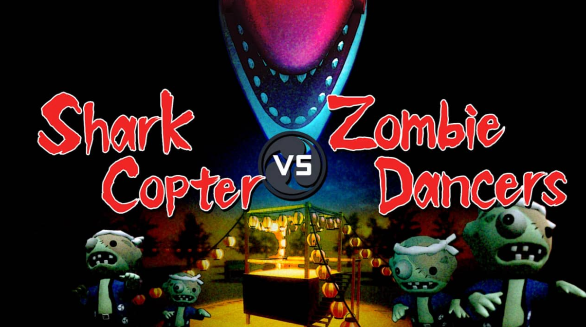 《鲨鱼直升机VS霹雳舞僵尸 Shark Copter vs Zombie Dancers》Switch英文版NSZ下载_0