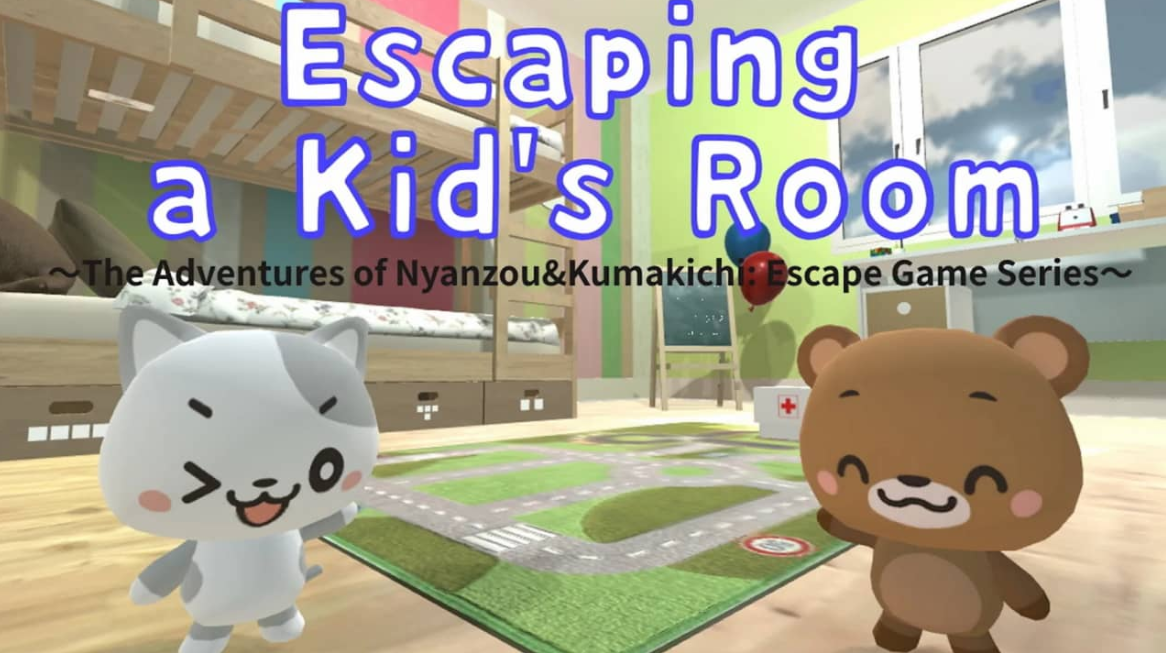 《逃离婴儿房 Escaping a Kid’s Room～The Adventures of Nyanzou&Kumakichi: Escape Game Series～》Switch英日文版NSZ下载_0