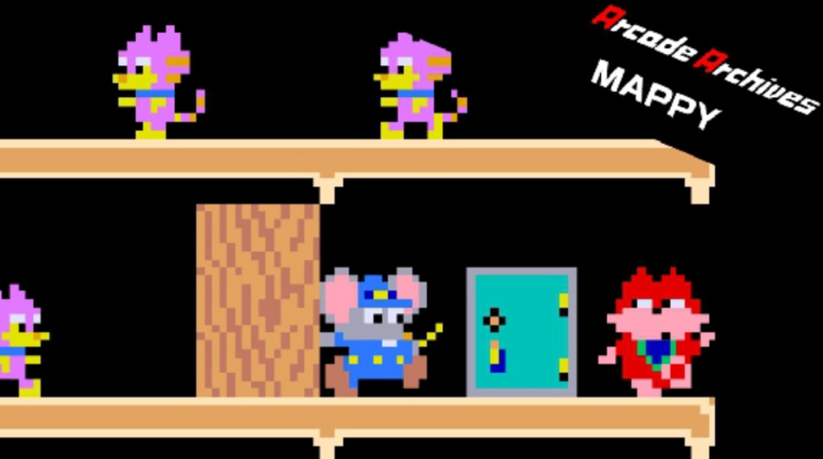 《街机：猫鼠游戏 Arcade Archives MAPPY》Switch英日文版NSP下载_0