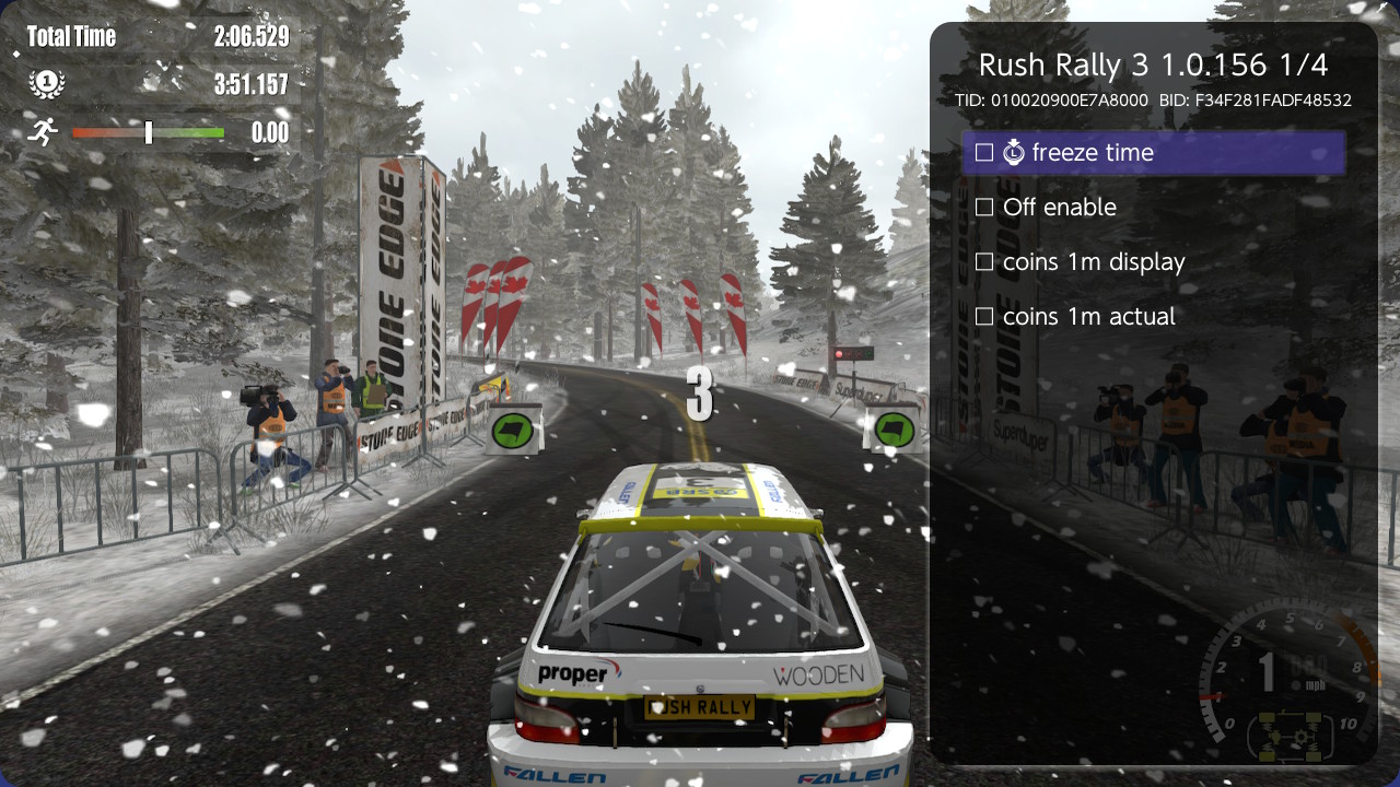《拉力竞速3 Rush Rally 3》Switch金手指下载 – 含v1.0.156_0