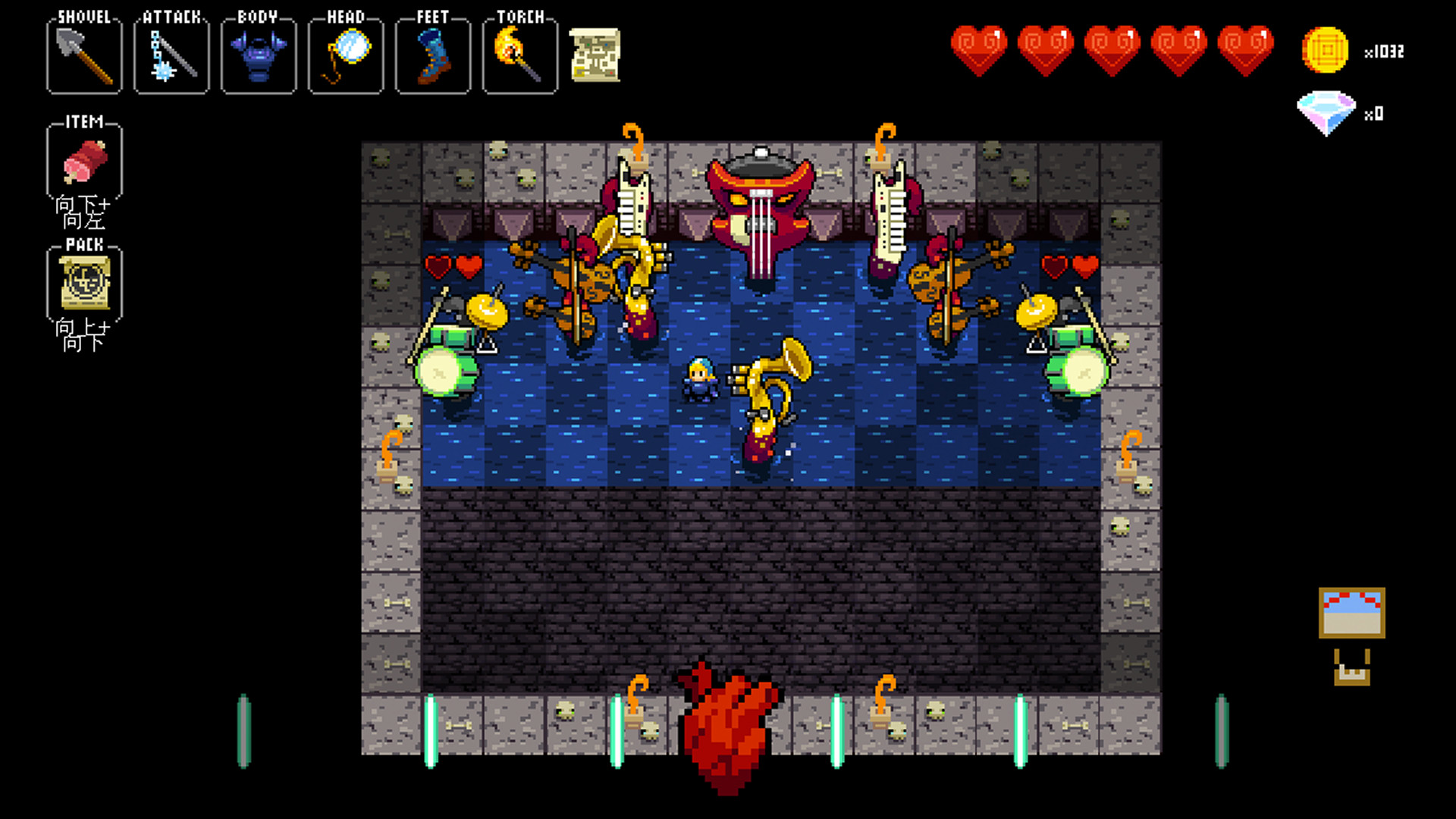 《节奏地牢 Crypt of the NecroDancer》Switch美版中文NSZ下载 – 含4.2.1补丁+2DLC_1
