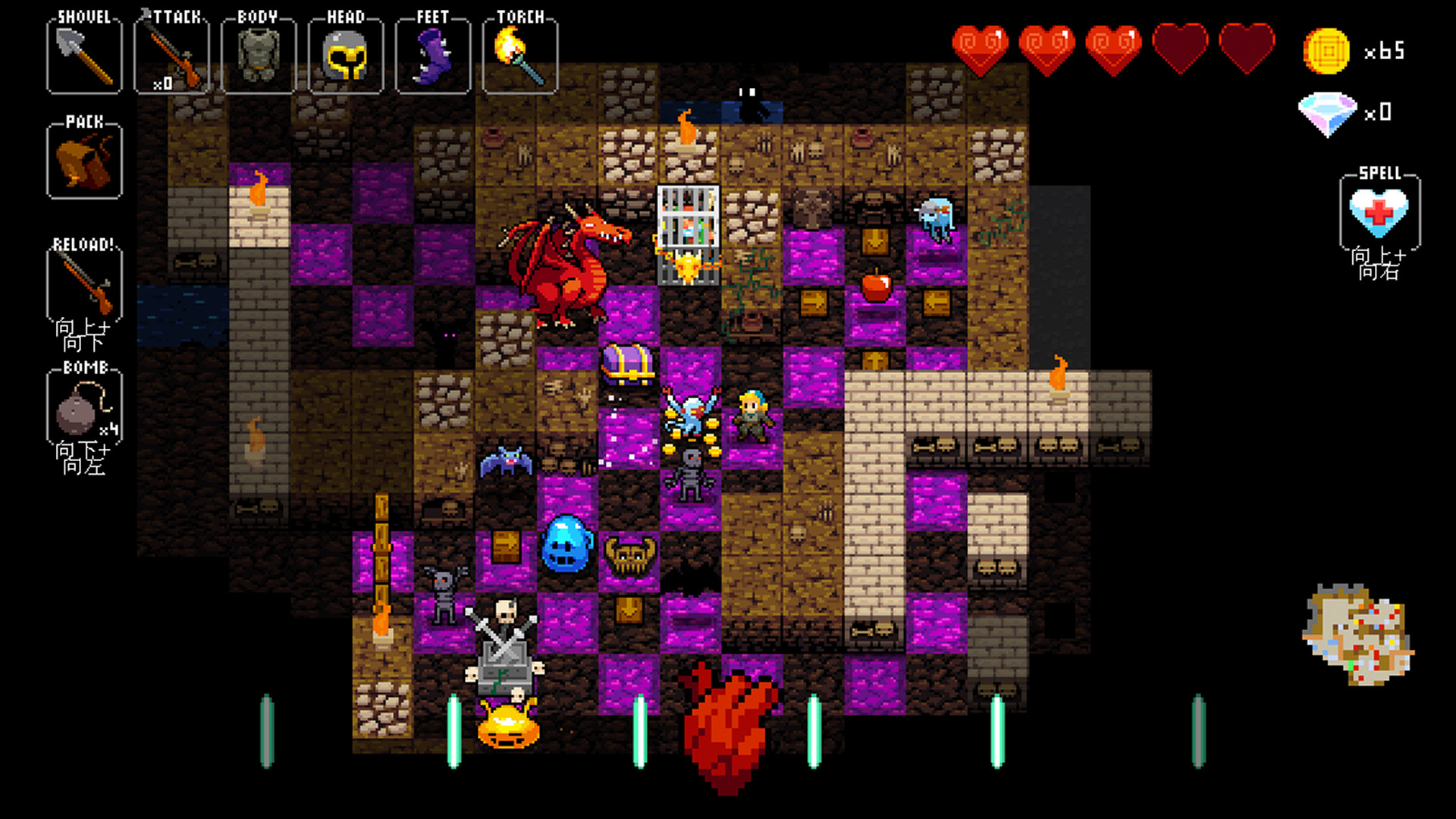 《节奏地牢 Crypt of the NecroDancer》Switch美版中文NSZ下载 – 含4.2.1补丁+2DLC_2
