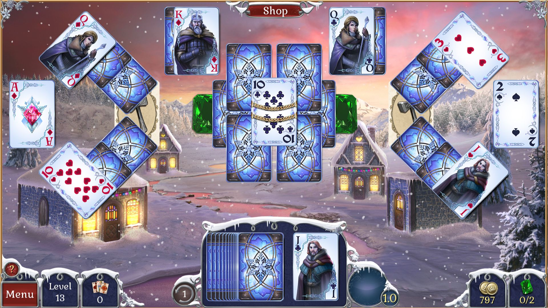 《宝石配对纸牌冬季雪景 Jewel Match Solitaire Winterscapes》Switch英文版NSP下载_2