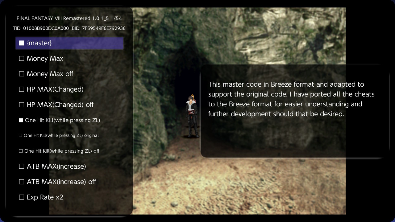 《最终幻想8 重制版 FINAL FANTASY VIII》Switch金手指下载 – 含1.0.1.5_0