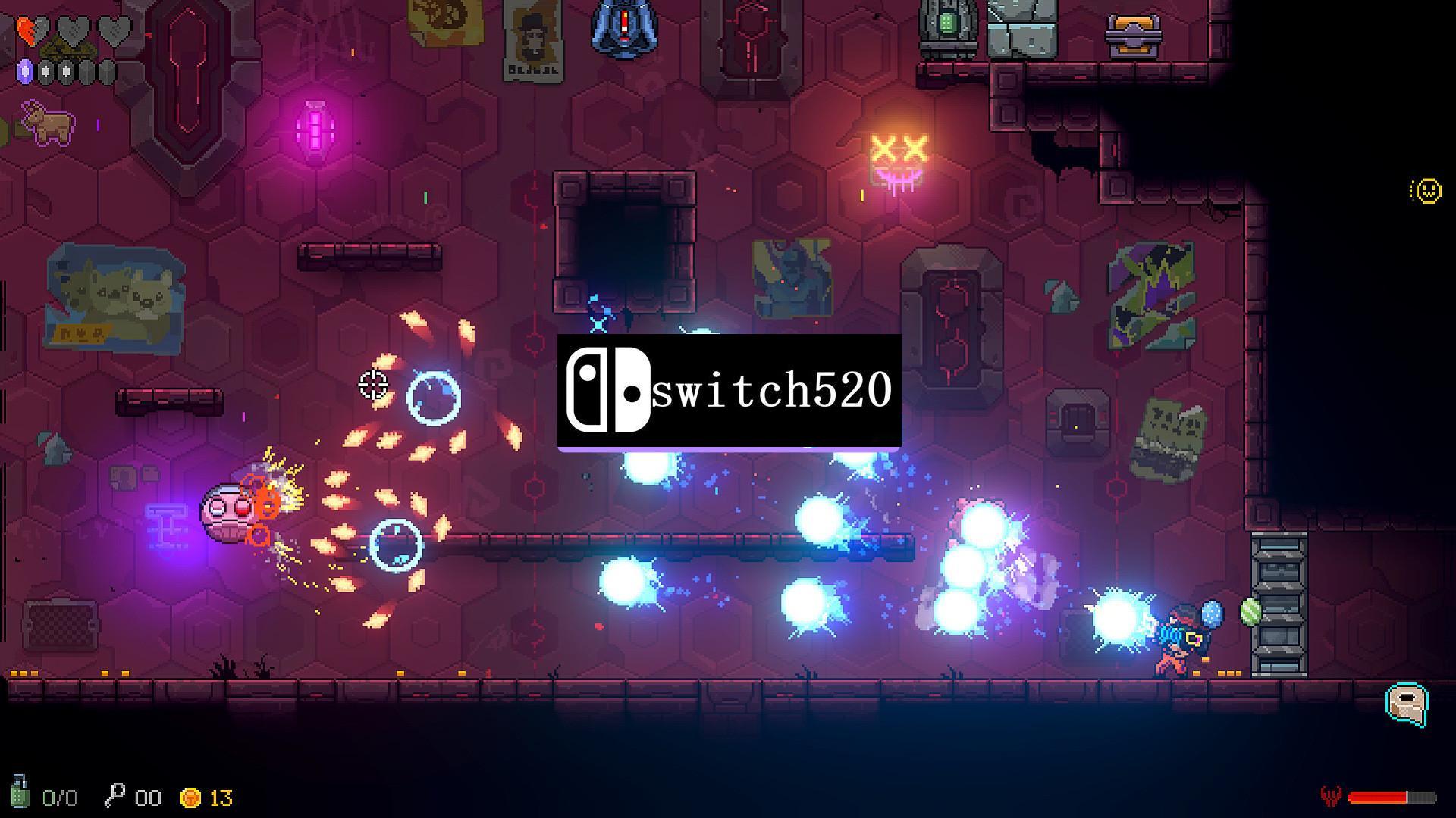 《霓虹深渊 Neon Abyss》Switch美版中文NSP下载 – 含1.0.7补丁+3DLC_1