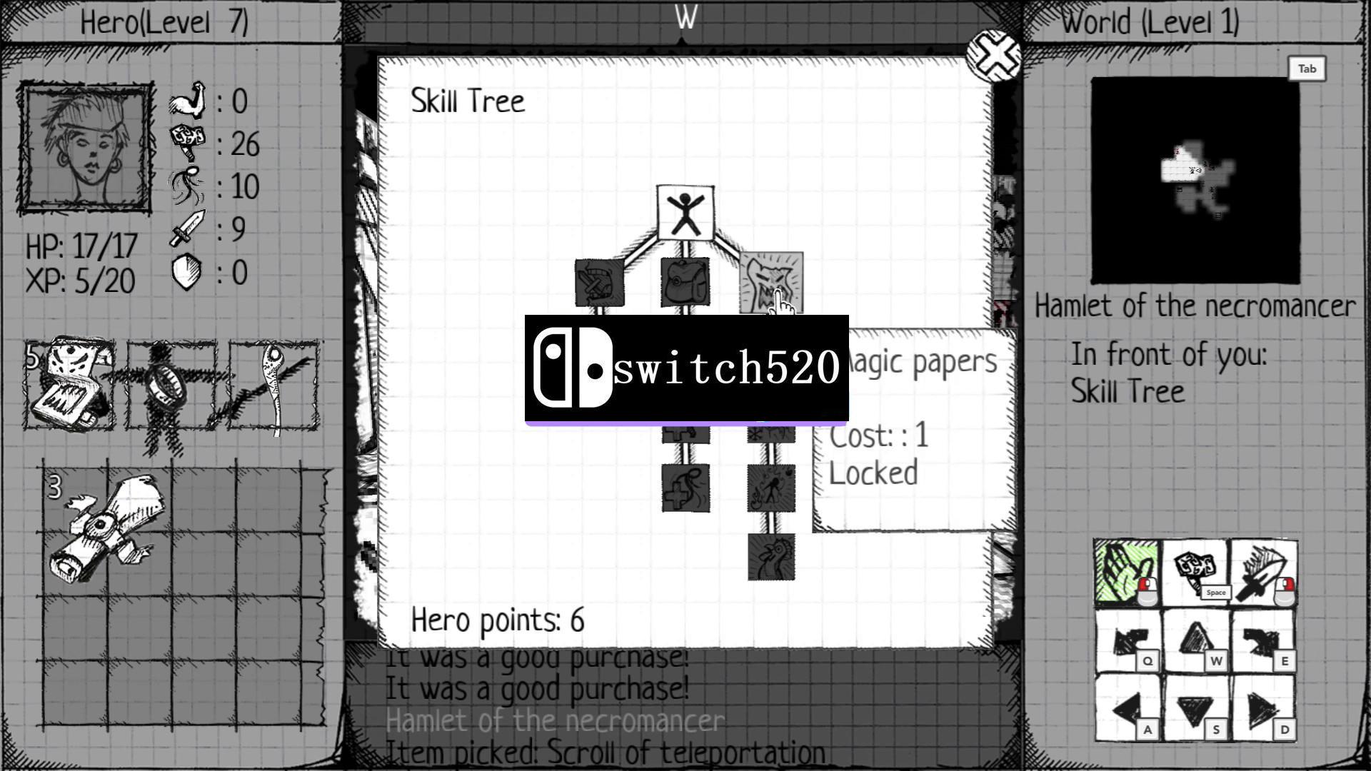 《手绘地牢 Drawngeon: Dungeons of Ink and Paper》Switch英文版NSZ下载 – 含1.0.3补丁_1