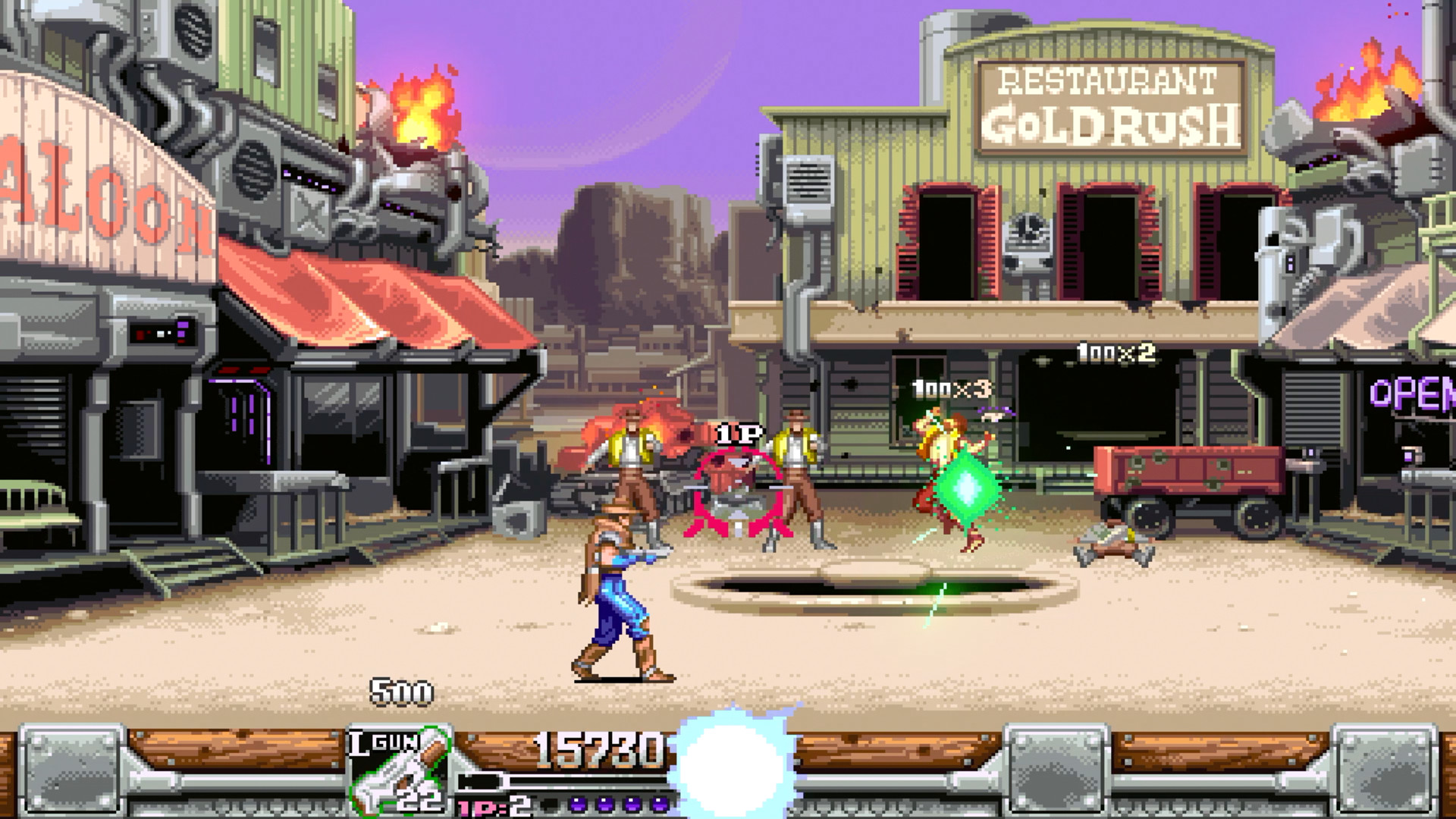 《荒野之枪：重装上阵 WILD GUNS Reloaded》Switch中文版NSP下载 – 含1.0.0补丁_2