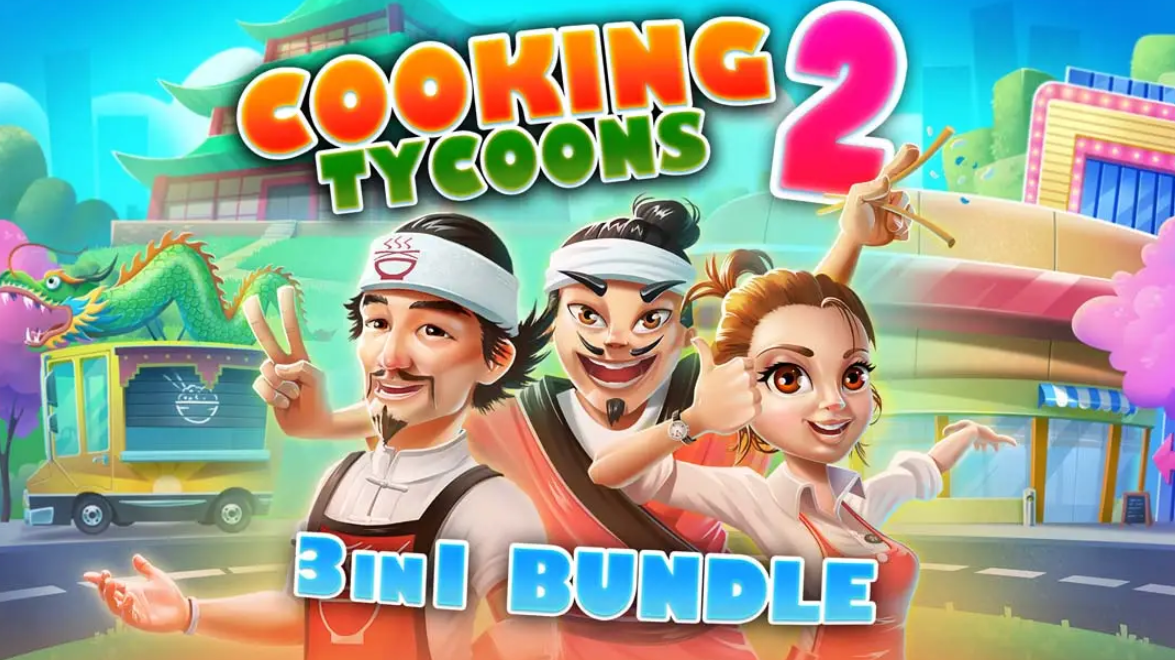 《烹饪大亨三合一2 Cooking Tycoons2》Switch美版英文NSZ下载 – 含1.1.0补丁_0