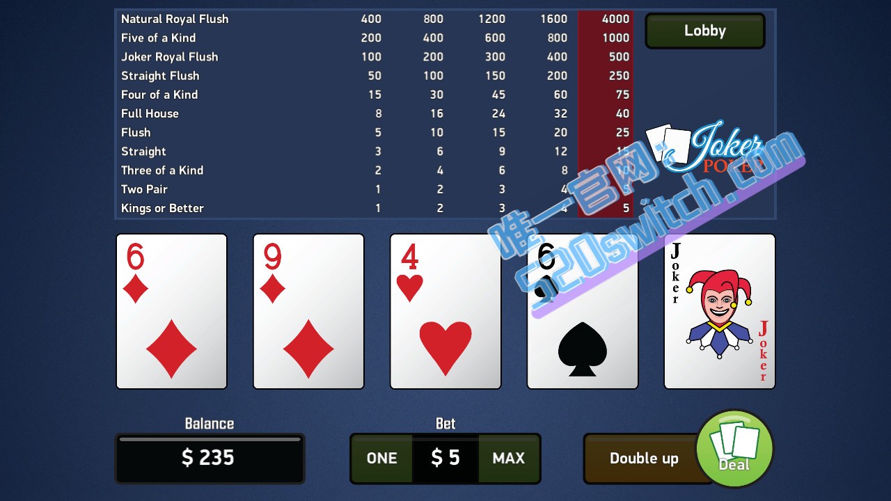 《Joker Poker – Video Poker》Switch英文+1.0.0补丁_2
