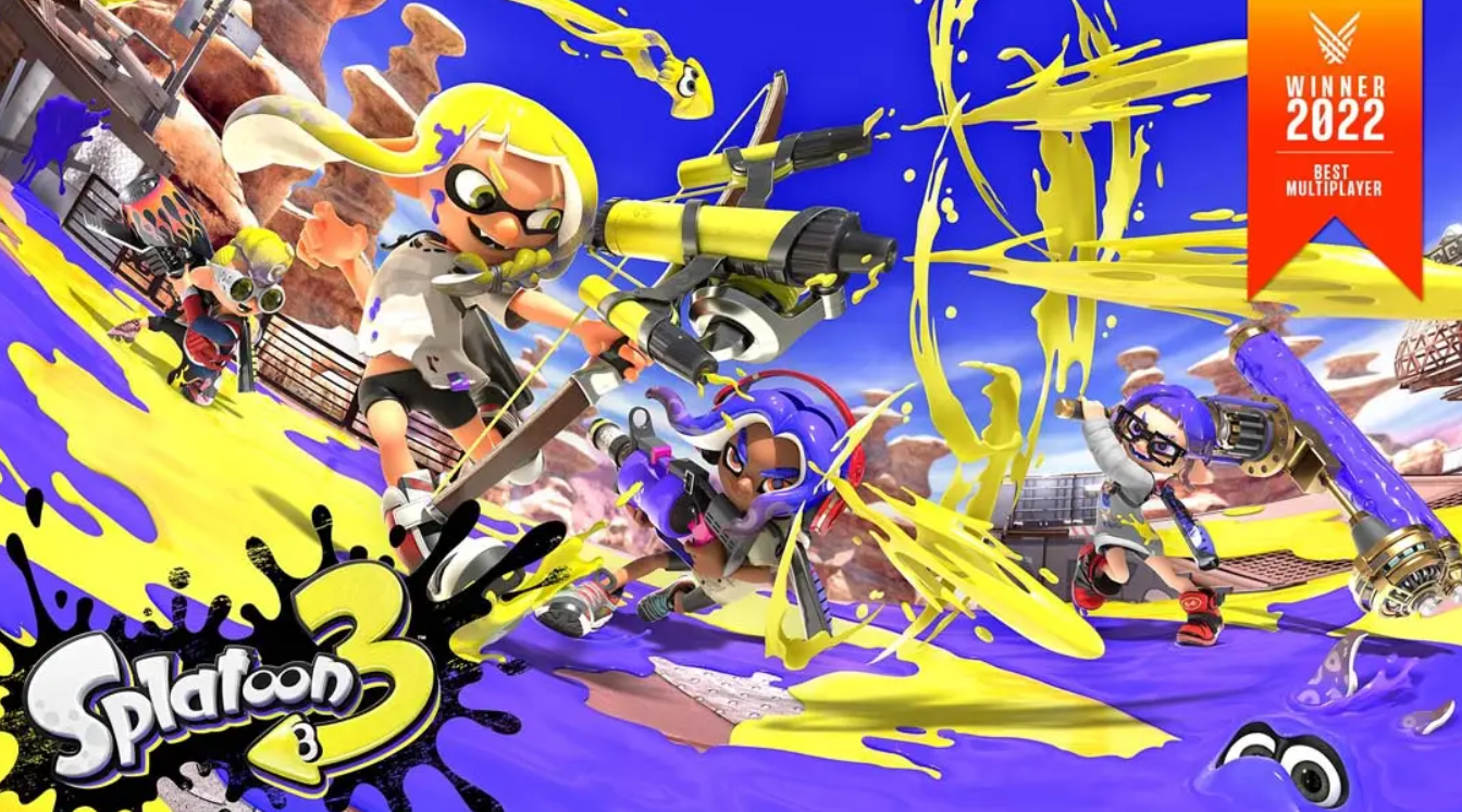 《喷射战士3 斯普拉遁3 Splatoon 3》Switch美版中文+11.1.0补丁+3DLC_0