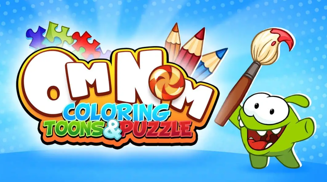 《Om Nom：着色、卡通和拼图 Om Nom: Coloring, Toons & Puzzle》Switch版1.0.0补丁+4DLC_0