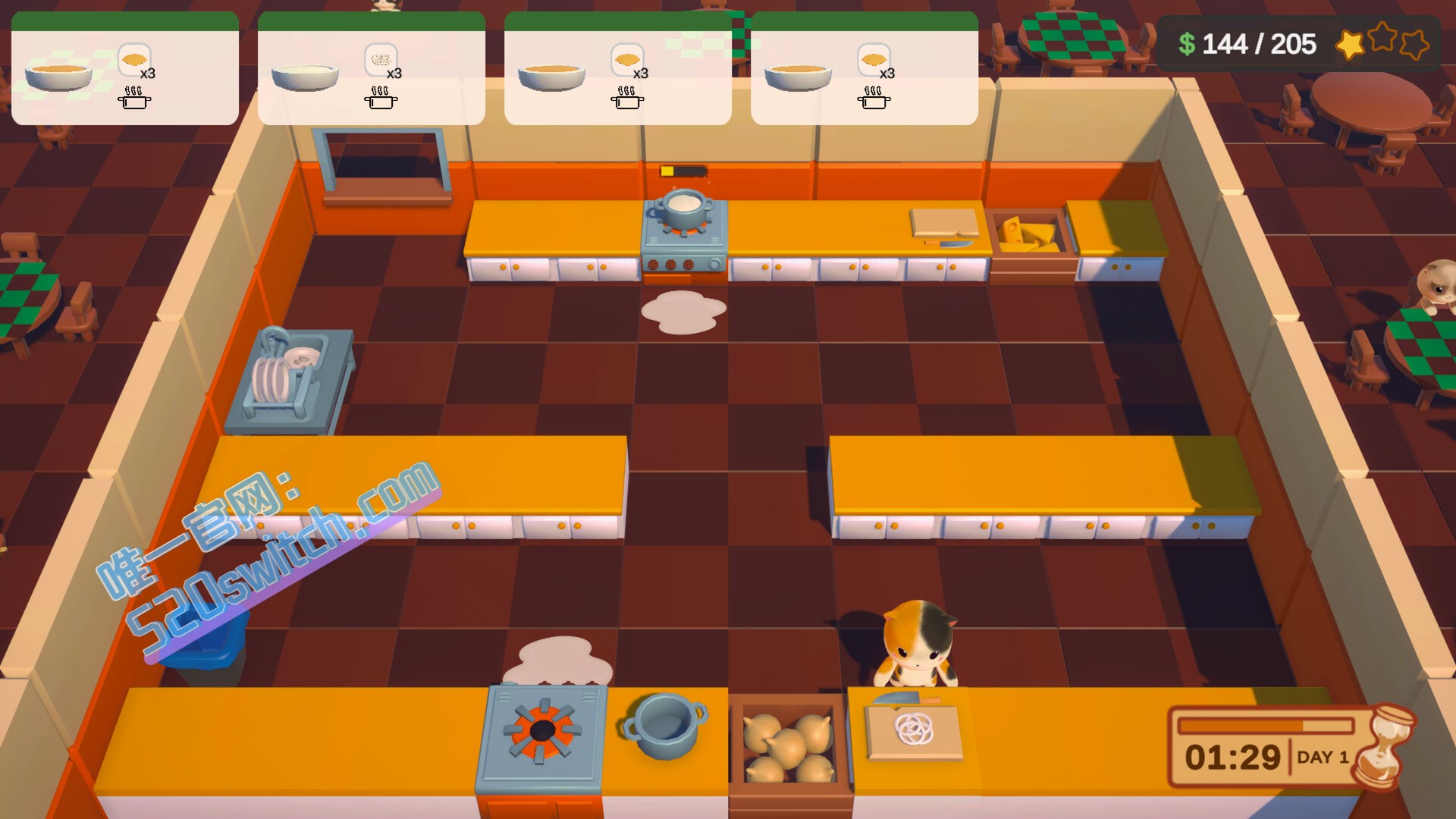《猫咪闹厨房 Cooking Cat-Astrophe》Switch美版中文+1.0.1补丁_1
