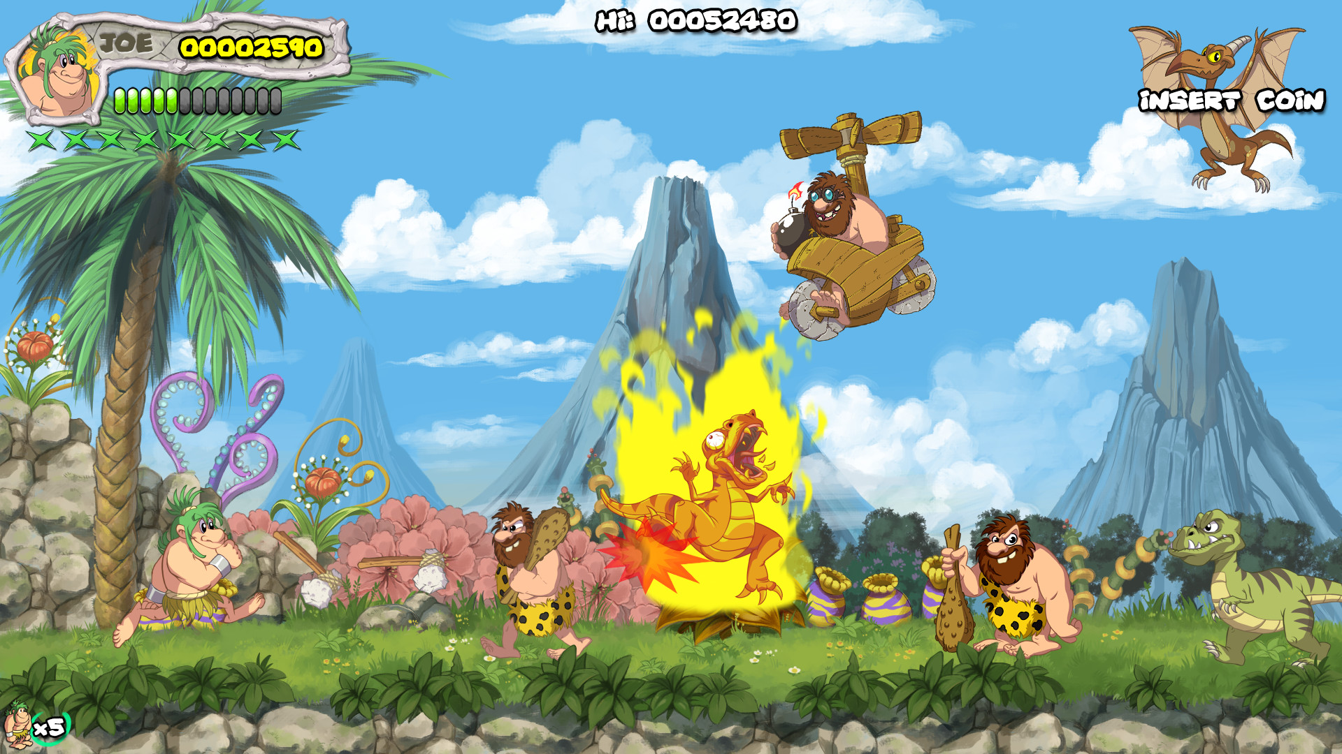 《战斗原始人 New Joe & Mac: Caveman Ninja》Switch版1.0.1补丁_1