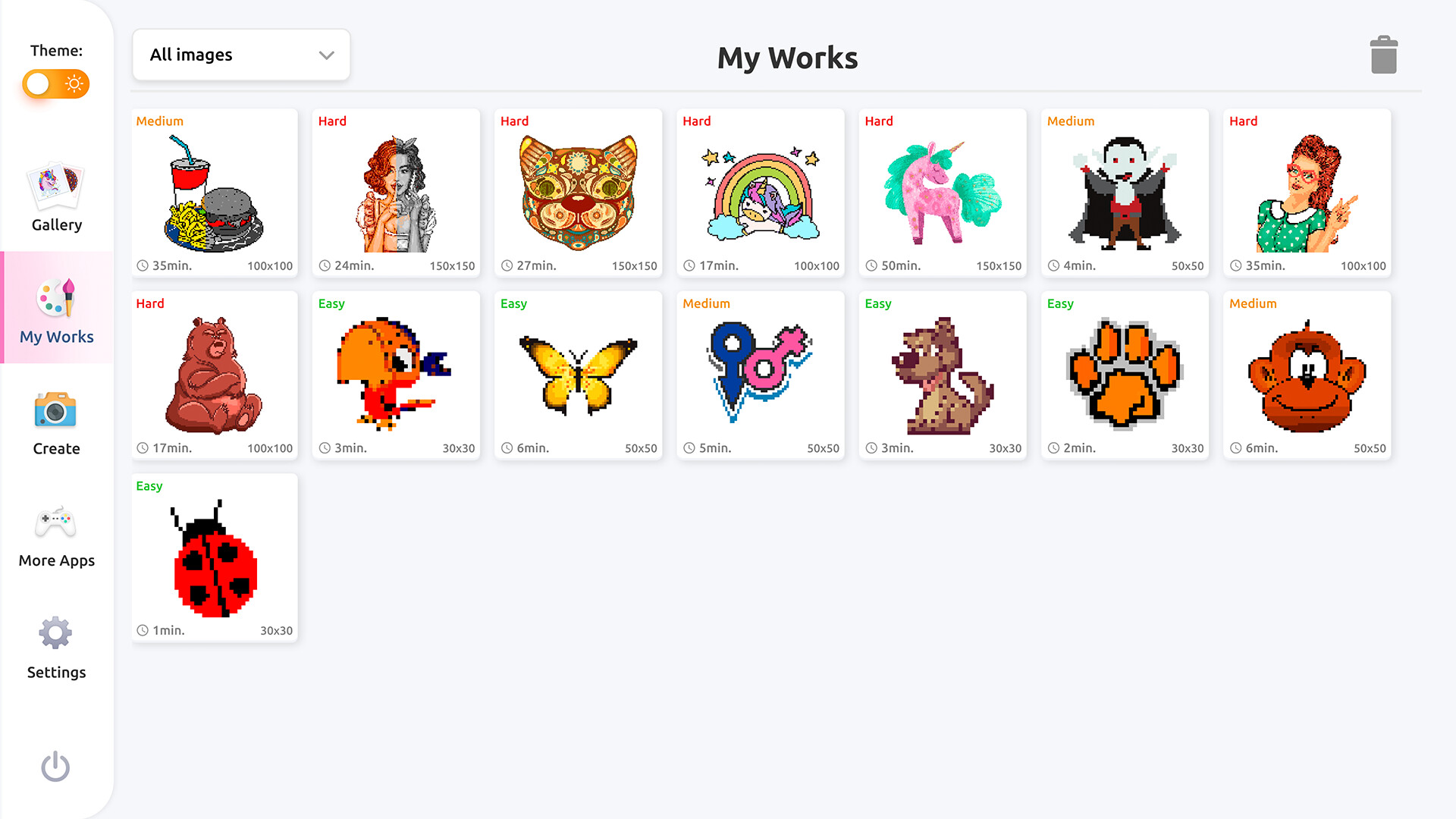 《Pixel Art Coloring book》Switch版1.0.1补丁_2
