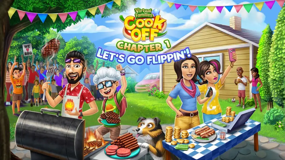《虚拟家庭烹饪：第1章“让我们一起做” Virtual Families Cook Off: Chapter 1 Let’s Go Flippin’》Switch版+1.0.1补丁_0